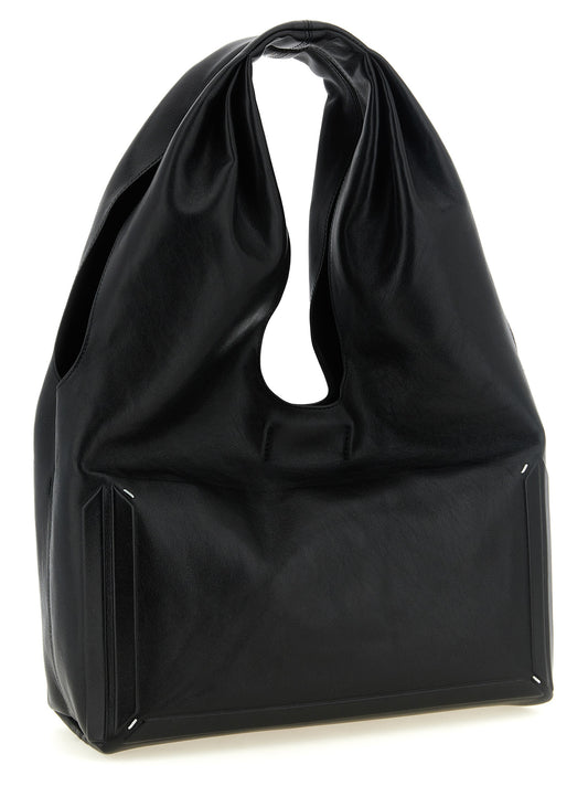 Maison Margiela Black Lamb Leather Shoulder Bag
