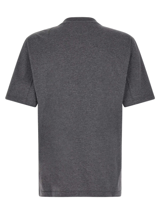 Brunello Cucinelli Gray Cotton T-Shirt