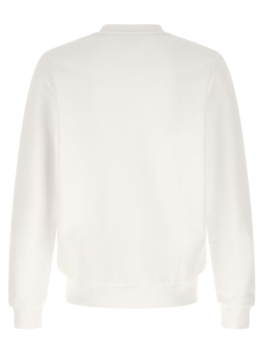 Lacoste White Cotton Sweatshirt