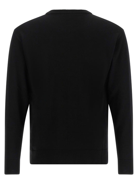 Moschino Black Virgin Wool Cardigan