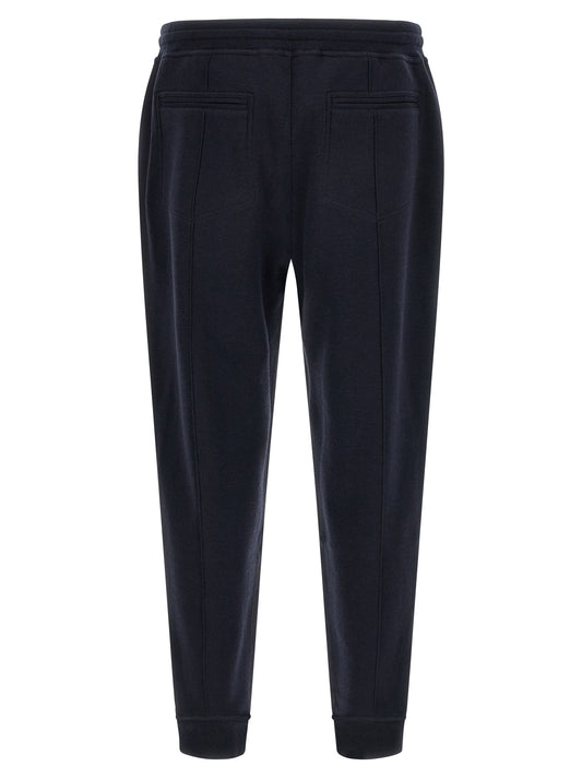 Brunello Cucinelli Blue Cotton Joggers (Workout Pants)