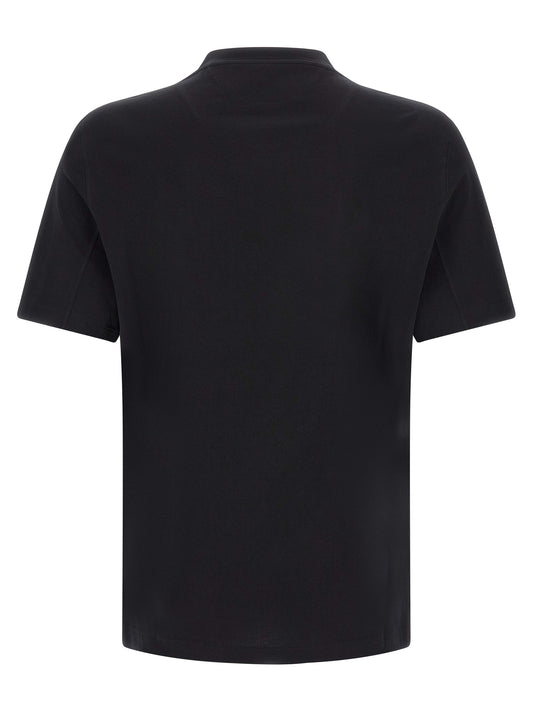 Brunello Cucinelli Black Cotton T-Shirt