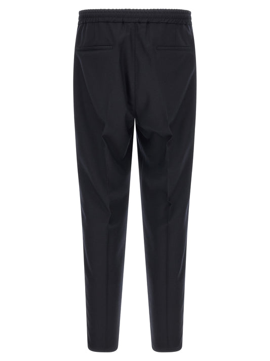Brunello Cucinelli Blue Virgin Wool Casual Pants