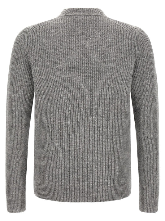 ZANONE Gray Virgin Wool Cardigan