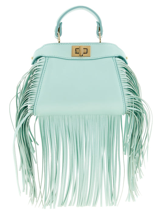 Fendi Bicolor Lamb Leather Handbag