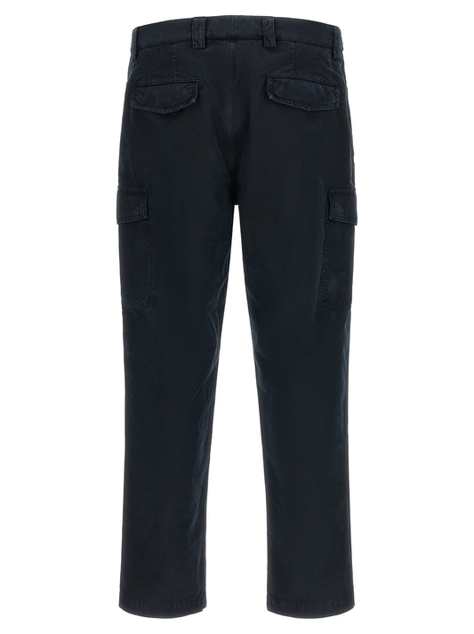 Brunello Cucinelli Blue Cotton Cargo Pants