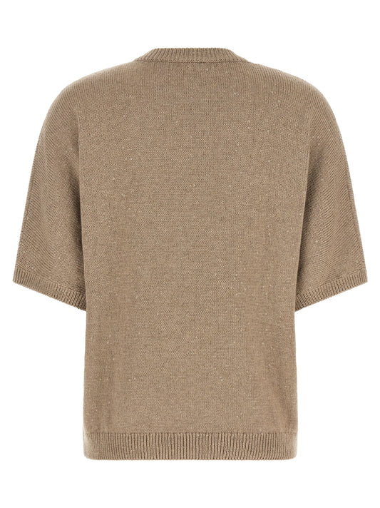 Brunello Cucinelli Beige Cashmere Cardigan