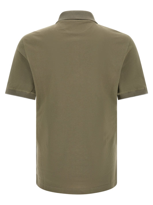 Brunello Cucinelli Bicolor Cotton Polo Shirt