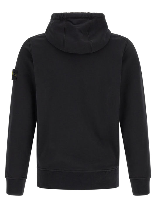 Stone Island Black Cotton Sweatshirt
