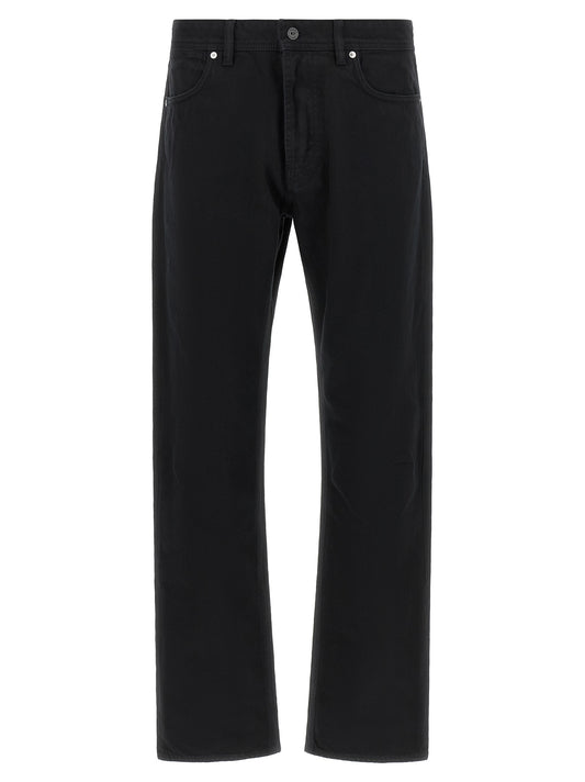 Stone Island Black Cotton Straight-Leg Jeans