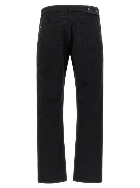 Stone Island Black Cotton Straight-Leg Jeans