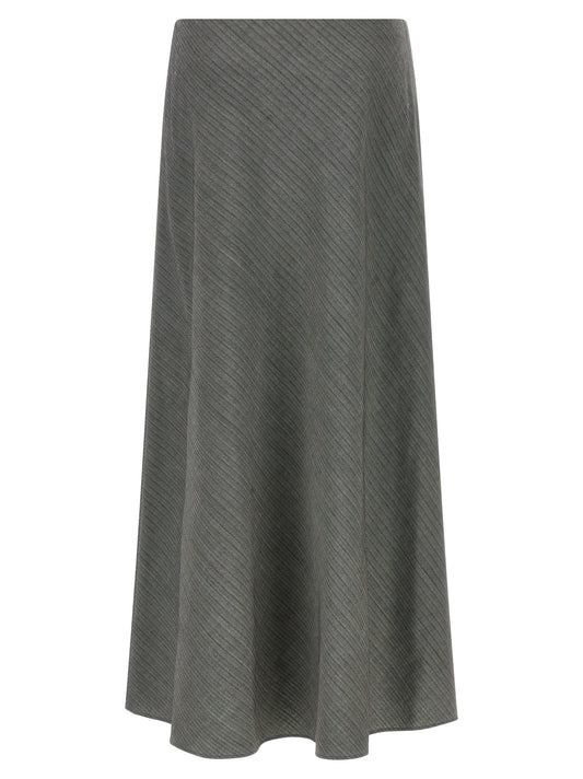 Alberta Ferretti Gray Viscose Mini Skirt