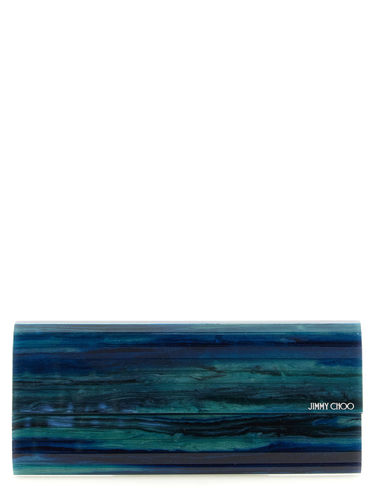 Jimmy Choo Bicolor Polyester Clutch Bag