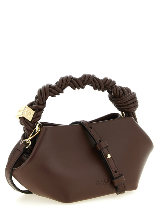 Ganni Brown Leather Handbag