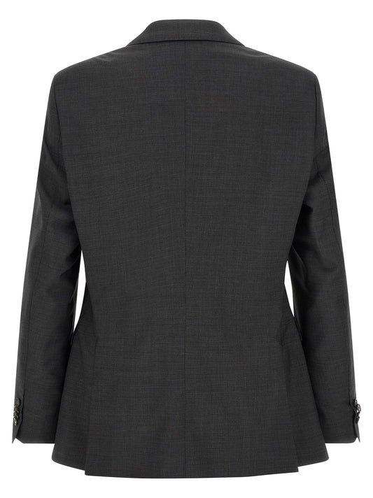 Hugo Boss Gray Virgin Wool Two-Piece Suit