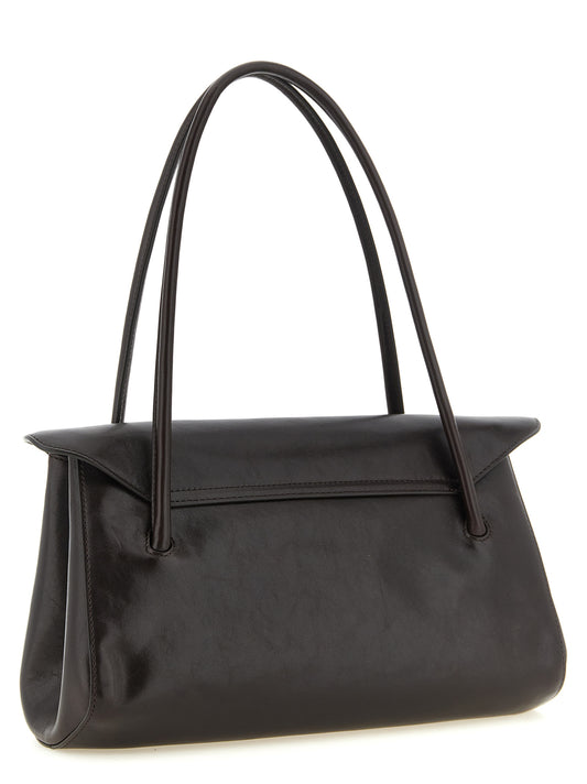 Marni Brown Calfskin Shoulder Bag