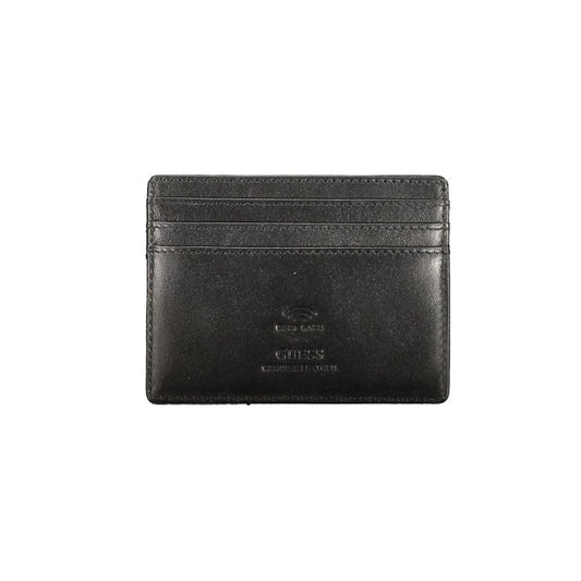 Guess Jeans Black Leather Men Wallet