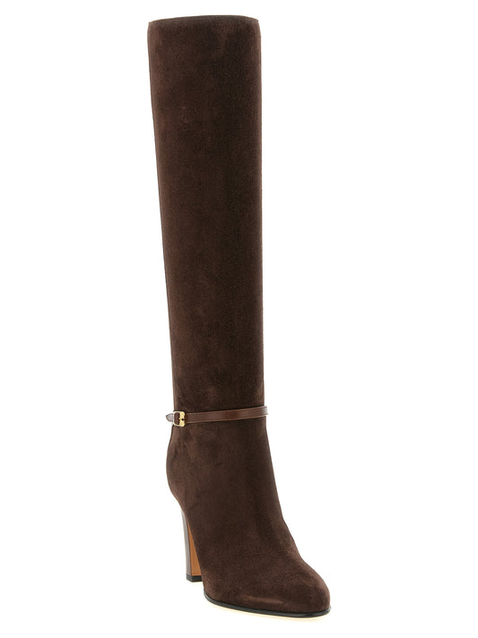 Valentino Garavani Brown Calfskin Over The Knee