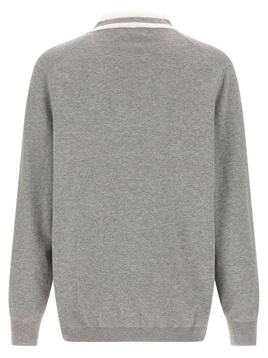 Brunello Cucinelli Gray Cotton Cardigan