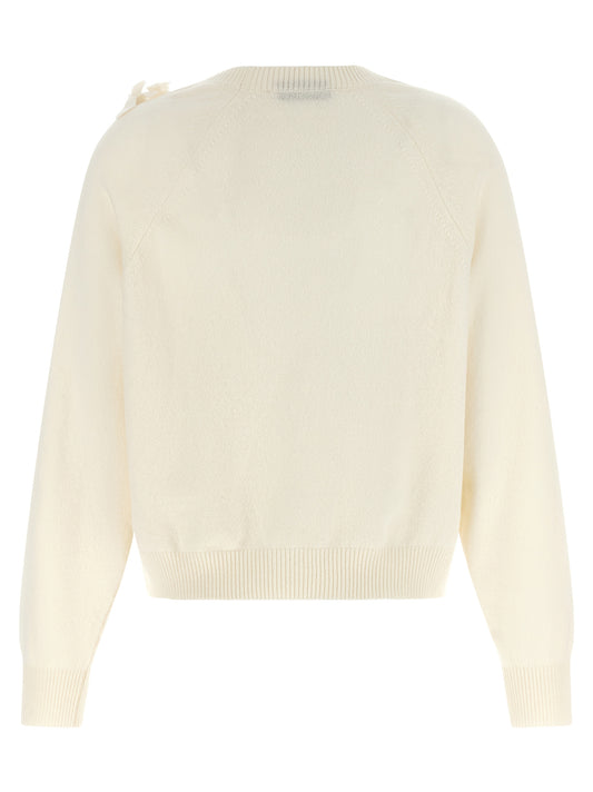 Alberta Ferretti White Virgin Wool Cardigan