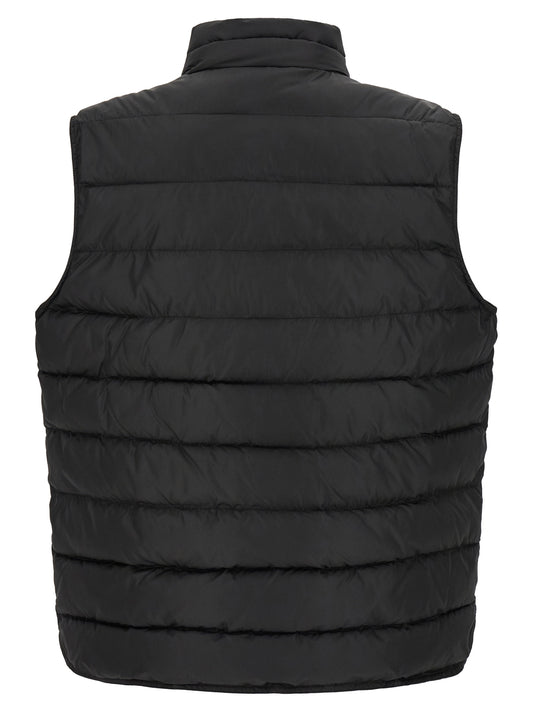 Dolce & Gabbana Black Polyester Sleeveless Jacket