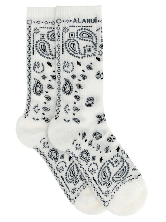 Alanui Bicolor Cotton Socks