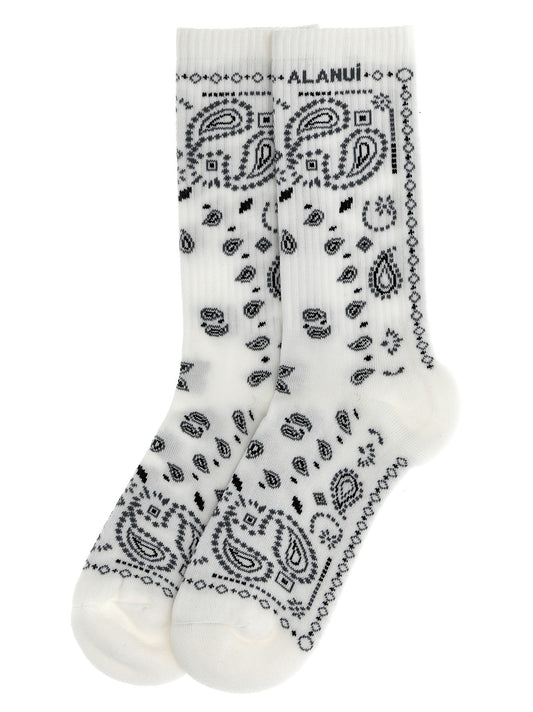 Alanui Bicolor Cotton Socks