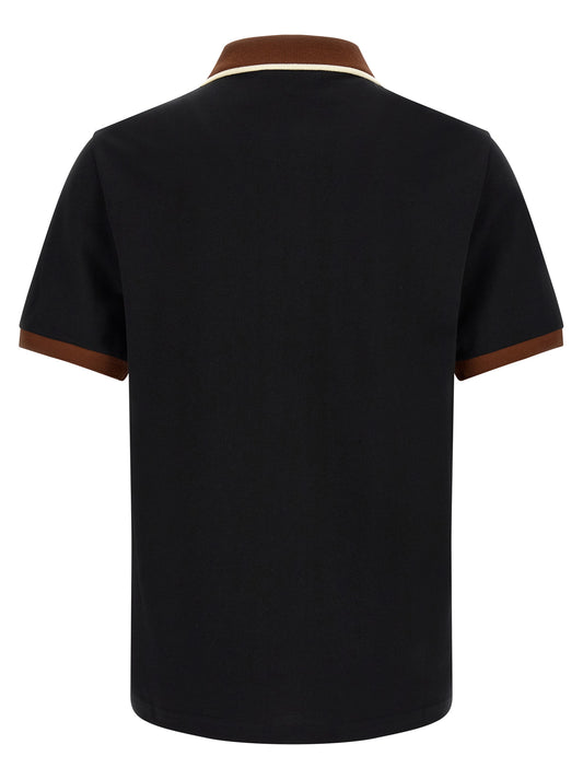 Marni Black Cotton Polo Shirt