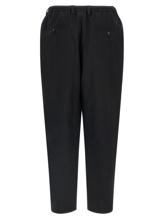 Marni Black Virgin Wool Cropped Pants