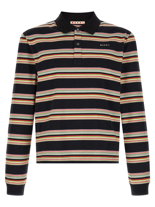 Marni Multicolor Cotton Polo Shirt