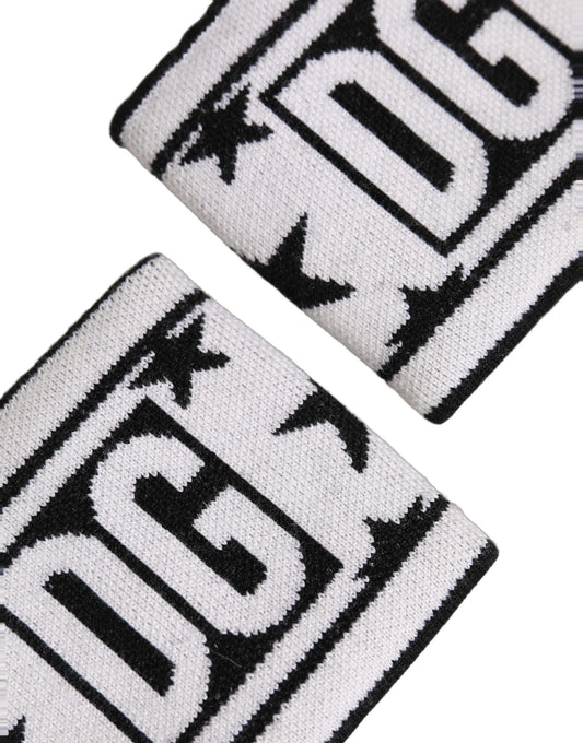 Dolce & Gabbana Men Set White Black Wool Logo #DGMILLENNIALS Wristband