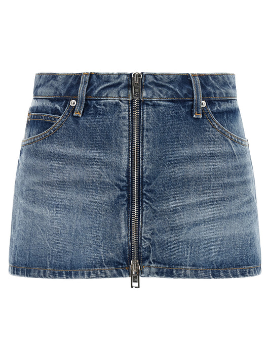 Alexander Wang Blue Cotton Bermuda Shorts