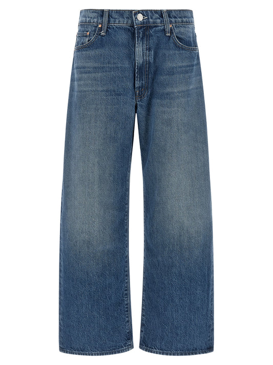 Mother Denim Blue Cotton Relaxed Fit Jeans