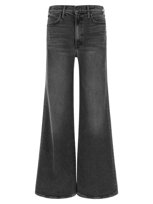 Mother Denim Gray Cotton Flared Jeans