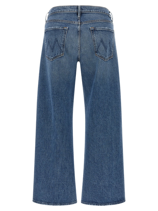 Mother Denim Blue Cotton Cropped Jeans
