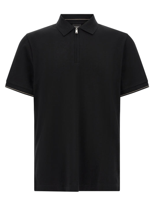 Hugo Boss Black Cotton Polo Shirt