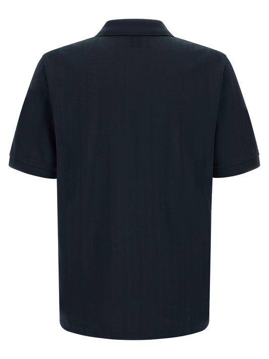 Hugo Boss Blue Cotton Polo Shirt