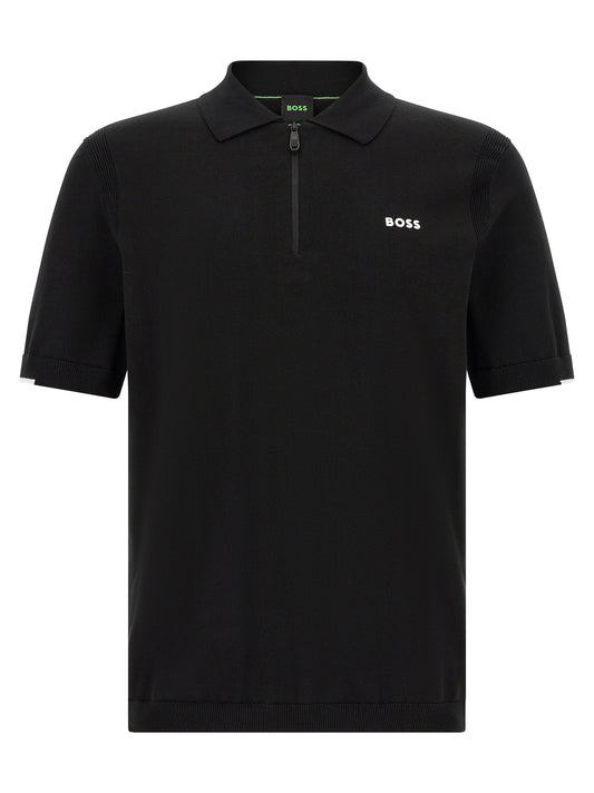 Hugo Boss Black Cotton Polo Shirt