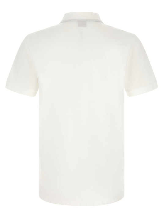 Hugo Boss White Cotton Polo Shirt