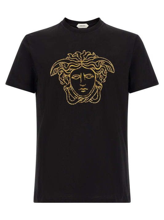 Versace Black Cotton T-Shirt