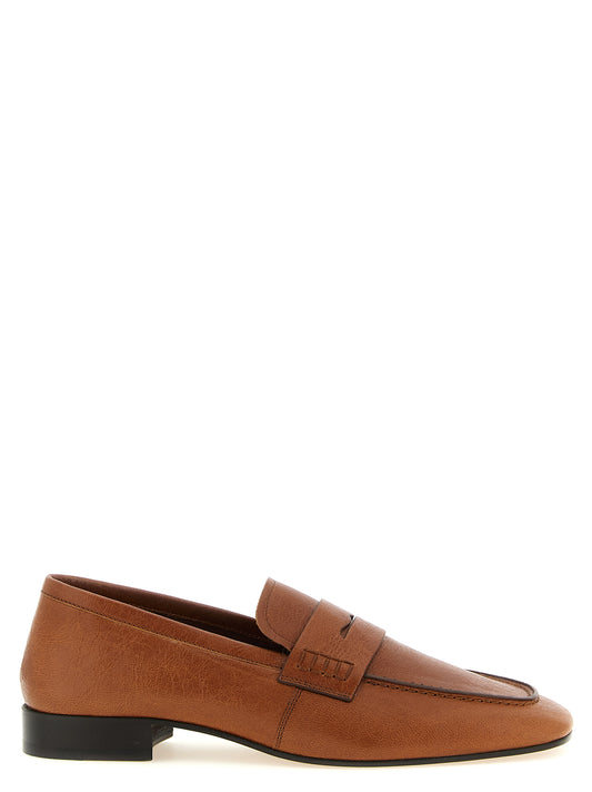 Dries Van Noten Brown Lamb Leather Slip-On Loafers