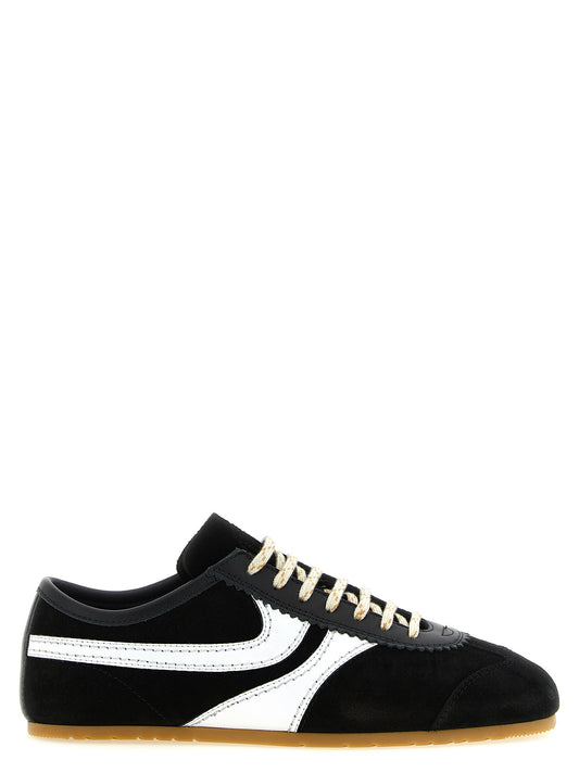 Dries Van Noten Bicolor Calfskin Athletic Sneakers