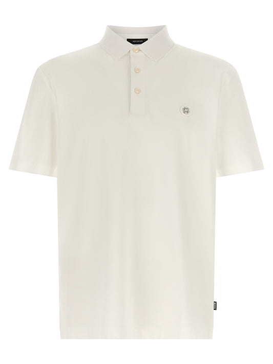 Hugo Boss White Cotton Polo Shirt