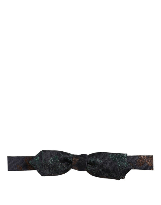 Dolce & Gabbana Men Multicolor 100% Silk Adjustable Neck Bow Tie