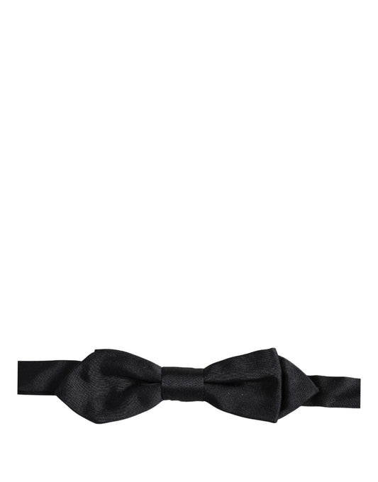 Dolce & Gabbana Men Dark Blue 100% Silk Adjustable Neck Papillon Bow Tie