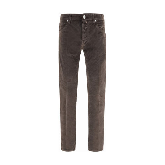 Jacob Cohen Brown Cotton Casual Pants