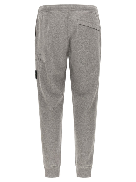 Stone Island Gray Cotton Joggers (Workout Pants)