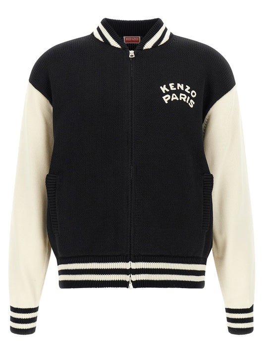 Kenzo Bicolor Cotton Cardigan
