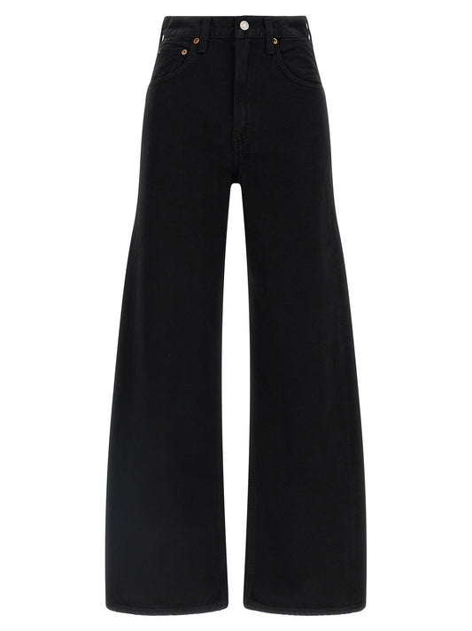 Agolde Black Cotton Jeans Denim