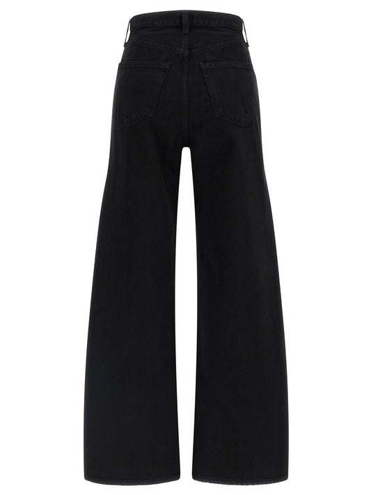 Agolde Black Cotton Jeans Denim